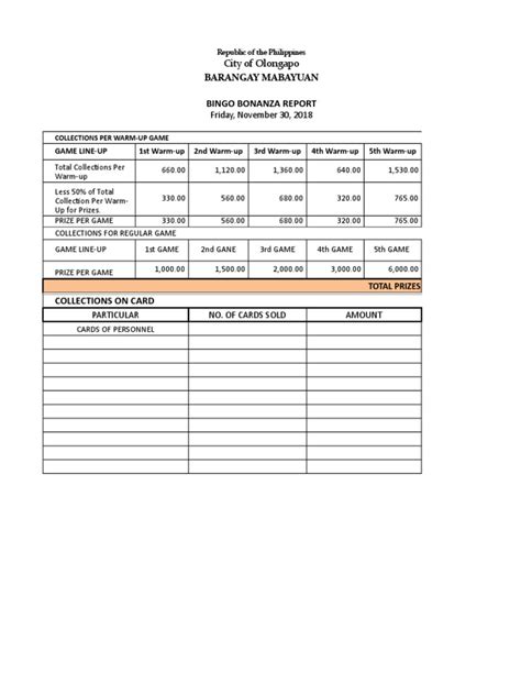 policy in bingo bonanza in school philippines|Barangay Mabayuan Bingo Bonanza Report: Friday, .